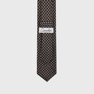 
                  
                    Load image into Gallery viewer, Mother of Pearl I Handmade Italian Tie I Choco Brown-Beige-Light Brown
                  
                