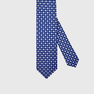 
                  
                    Load image into Gallery viewer, Flower Power I Handmade Italian Tie I Navy Blue-White
                  
                