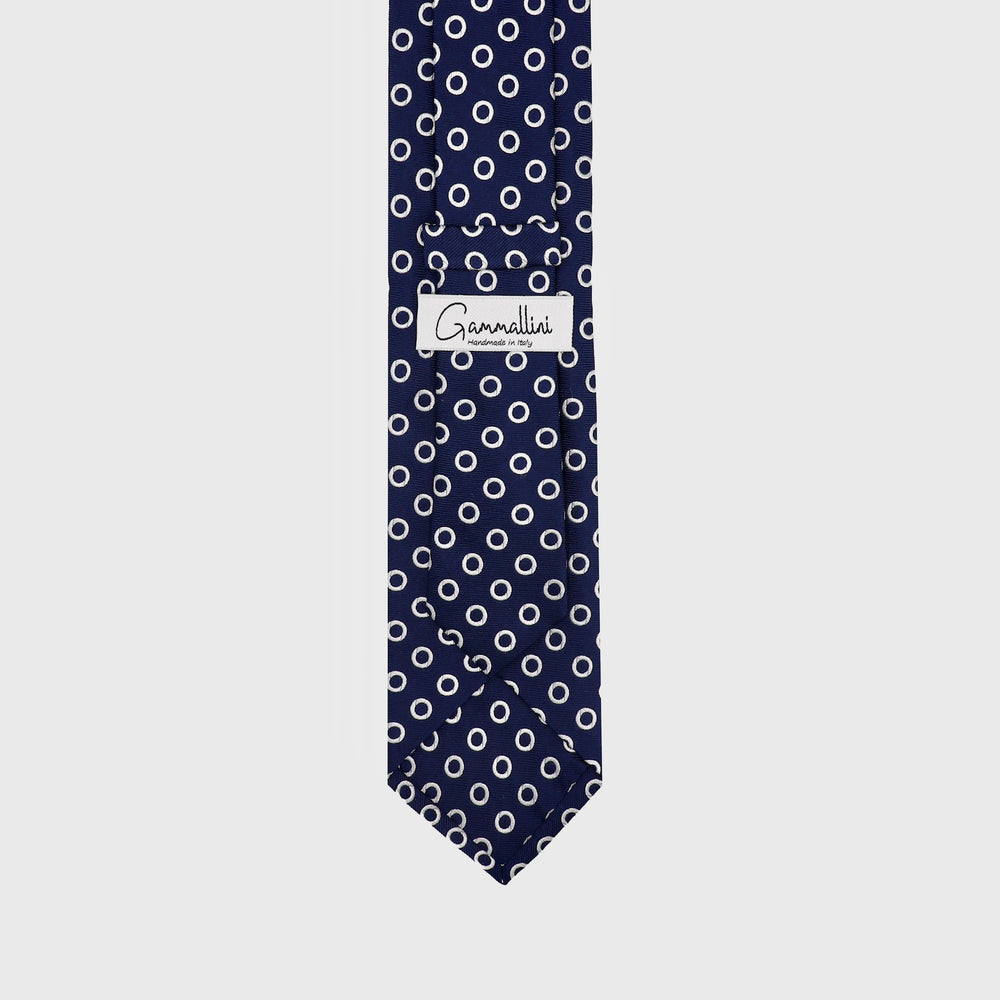 
                  
                    Load image into Gallery viewer, Rising Spheres I Handmade Italian Tie I Navy Blue-White
                  
                